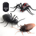【BestGO】New and exotic remote control cockroach ant  toy electronic black widow spider benefit. 