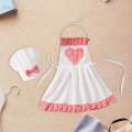 Newborn Baby Chef Costume Apron Chef Hat Baby Chef Outfit for Photography Girl L. 