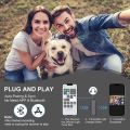 J11 Wireless Lavalier Microphone with Noise Reduction for iPhone & Android, Type C, Charging Case (Single Mic). 