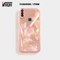 VRQR Camera Protection Phone Case For Vivo Y15 Back Cover bauhinia Pattern Attach Flashing Paper Phone Cover Vivo Y17 Y12 1940 1904. 