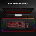 Rgb Gaming Mouse Pad Large (800×300×4mm) Led Mousepad With Non-Slip Rubber Base Soft Pad. 