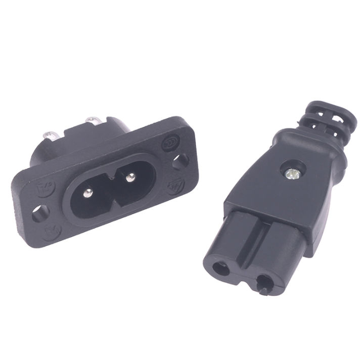 Male%20Power%20Socket%20Female%20Plug%20Power%20Outlet%20Embedded%20Electric%20Connector%20AC%202.5A%20250V%208-Shaped%20Plug%20Socket%20-%20Image%203