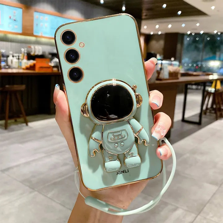 For%20Samsung%20Galaxy%20A15%204G%20A15%205G%20A25%20A35%20A55%20Back%20Cover%20with%20Lanyard%20+%20Cartoon%20Astronaut%20Folding%20Stand%20Luxury%206D%20Plating%20Square%20Frame%20Phone%20Case%20Shiny%20Soft%20Silicone%20Protective%20Cases%20Pouch%20Girls%20-%20Image%203