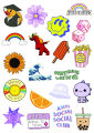 Random Mix Colorful Sticker Pack (20/40/60/80/100 Pcs) 2 Inch Premium Quality Stickers for Laptop, Bottle, Phone, Scrapbook, Wall, Diary – Perfect for Colorful Fans, Lovers & Collectors. 