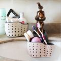 Hanging Drain Holder Sink Basket Bathroom Kitchen Storage Racks Organizers. 