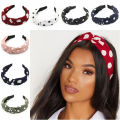 2 pcs Korean Style Knotted Headbands for Women Headdress Girls Vintage Hair Bands Cloth Wide Hairband Soft Hair Hoop Hair Accessories Headwear Fashion Hair Bands Print Headbands Floral Pattern Knotted Wide Headbands Multicolor Turban Knotted Hair bands. 