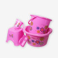 Flora Bath set printed 5 pcs with Gift Pack. 