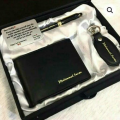 Customize Name & Picture Wallet Set with Pen, Key Chain & Message Plate. 