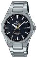 Casio Edifice Mens Steel Slimline Black Date Dial Silver Steel Band Watch-EFR-S108D-1AVUDF. 
