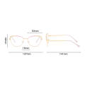Vintage Diamond Metal Glasses Frame Myopia Frames Optical Eye Glasses Fashionable Anti Blue Light Flat Glasses. 