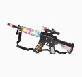 Combat Military Mission Machine Gun with LED Flashing Lights and Sound Effects for Boys Girls Kids Playing Gun Toys. 
