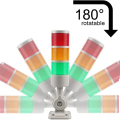 LED Signal Tower Lights Industrial Signal Warning Lights Tower Lights and Light Strips, Steady/Flashing Lights 1 Piece. 
