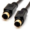 S-Video SVideo SVHS Cable 4-pin Male to Male DVD DSS TV, S-Video Cable for TV, S-VHS, VCRs, DVD, Camcorders, Video Cards - Mini Din 4-Pin Male to Male S-Video Cable. 