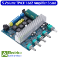 TPA3116D2 2.1 Channel 5-Volume Audio Power Amplifier Board Powerful Sound Amplifier Speaker Amp Board 50W+50W Amplificador Board 20Hz-20KHz by Electrica. 