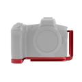 L-Shaped Metal Quick Release Plate Bracket Hand Grip for Canon EOS-R Mirrorless Camera. 