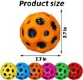 Liberty Mall Space Moon Ball, Super High Elasticity Space Ball, Kids Gift Rubber Bouncy Ball for Party Games, Sports Training, Outdoor Activities. 