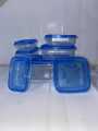 7 piece Bowl Set Best Quality Transparent Square Shaped Plastic Mini Box With Lid with different sizes and shapes for (7 in 1). 