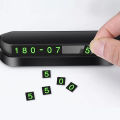 Car Phone Number Card Temporary Parking Card Plate Telephone Number 13x2.5cm. 