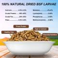 Black soldier flies Dried larvae (500 grams). 