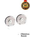10kg Top quality Iron Weight Plates Chrome Plate Weight Lifting Barbell Plates Home Gym Exercise - Silver. 