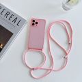 Necklace Case For iPhone 11 Shoulder Lanyard Transparent Soft TPU Phone Cover For iPhone 14 13 12 XR 11 Pro Max XS MAX 7 8 plus. 
