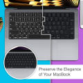 Korean Keyboard Cover Skin for 2007-2023 MacBook Air 13.6 15.3 inch M M2 Chip Pro13 14 15 16 iMac Magic keyboard silicone cover. 