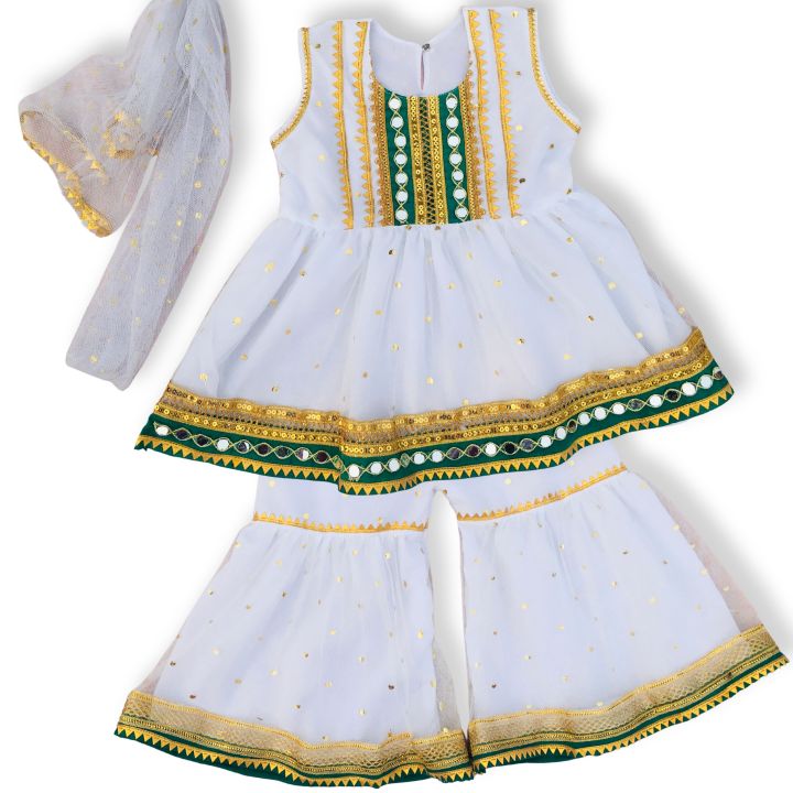 14th%20August%20Dress%20%7C%20Green%20&%20White%20Dress%20for%20Baby%20%7C%20Stylish%20Frock%20for%20Baby%20Girls%20%7C%20Garara%20&%20Frock%20%7C%203-Piece%20Kids%20Collection%20-%20Image%203