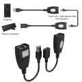 USB Over RJ45 USB RJ45 Extender Over Cat5/Cat5e /Cat6 Cable Extension Up To 150ft Length. 
