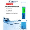 ADVANCED™ 4 in 1 TDS EC pH Temperature Multi-function Test Pen Digital Water Quality Tester Water Quality Test Pen Acidity Meter PH / TDS / EC / Temperature For Fish Aquarium Swimming Pool Drinking Water Hydroponics Sauce / Laboratory. 