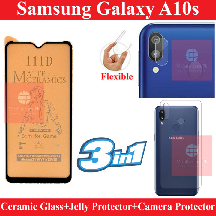 Samsung Galaxy A10s Glass Protector Matte Fiber Glass unbreakable