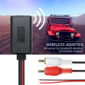 Bluetooth Adapter Universal Car Wireless Bluetooth Module Adapter AUX Audio 2 RCA Auxiliary Cable Car Radio Connection Bluetooth Module Wire. 