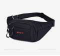 KASHIF LUGGAGE . Fanny Pack for Men Women 4 Zipper Pockets Waist Bag Lightweight Belt Bag for Traveling Casual Running Hiking Cycling, Black. 