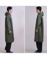 Rain Coat Parachute Long Suit Green Blue. 