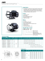 LEO AMS-210/1.5 , 1500 WATT / 2.0 HP , STAINLESS STEEL CENTRIFUGAL PUMP, 380V~400V THREE PHASE, SIZE:- 1 1/2 " X 1 1/4", ITALY PATTENT DESIGN EURPEON STANDARD. 