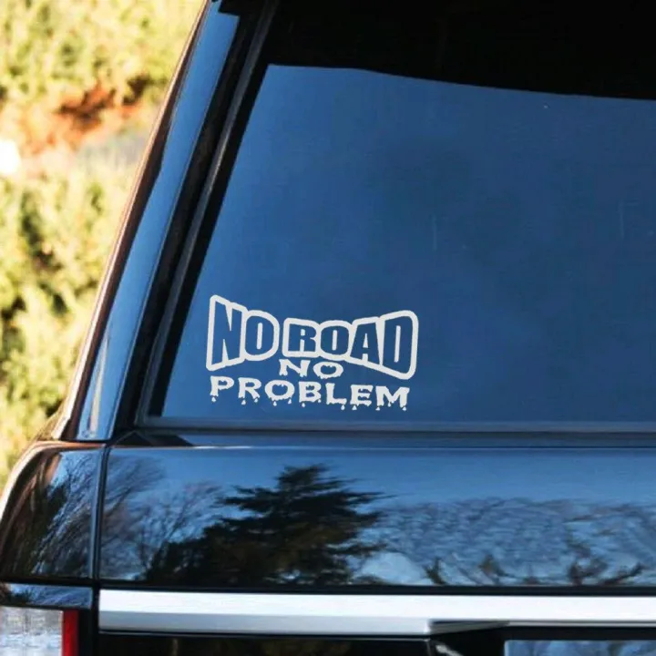 Car%20Sticker%20&%20Laptop%20Sticker%20-%20Funny%20"%20NO%20ROAD%20NO%20PROBLEM%20"%20PET%20Decal%20for%20Car%20Sticker%20Van%20Truck%204x4%20Off%20Road%20Approx.18cm%20x%209cm%20-%20Image%206
