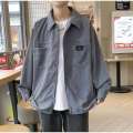 Trendy brand cool corduroy jacket men in spring and autumn loose long sleeved shirt for men cityboy. 