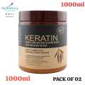 Pack of 02 TRENDirella Keratin Hair Care Balance Mask And Treatment for Healthy Scalp - 1000 ml. 