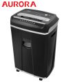 Aurora AS-1630CD Paper Shredder, 16-Sheet Crosscut Shredder (4x25mm) with 26.5ltr Bin, Shred CD/Card/Mail/Staple/Clip,  P-4 Security Level Document Shredder with 220mm throat width and LED Display, continuous operation time of 20 mins.. 
