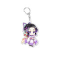 Yuthorite Demon Slayer: Kimetsu no Yaiba peripherals Nezuko Tanjiro Tokitoru Muichiro transparent acrylic double-sided pendant keychain set. 