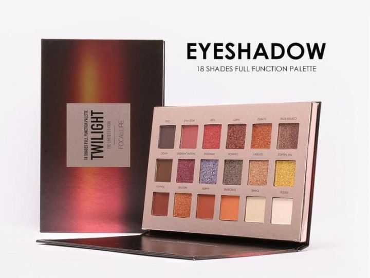 TWILIGHT Eyeshadow Palette 18 Multi Colors - Quick Look & Swatches