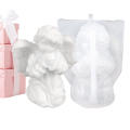 Angel Silicone Mold | 3D Prayer Angel Resin Epoxy Mold | Food Safe Cute Angel Candle Mold For Candle Making Resin Craft Home Art Decor Cake Decorating 3D DIY Silicone Candle Molds. 