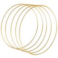 5 Pack 14 Inch Large Metal Floral Hoop Wreath Macrame aurum Hoop Rings for DIY Wreath Decor, Dream Catcher and Macrame Wall Hanging Crafts. 
