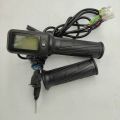 Electric Bike Scooter Tricycle MTB Twist Throttle Rolling Handlebar Lock/Key/ CRUISE SWITCH +Speed DISPLAY 36v48v60v INSTRUMENT. 