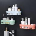 Bathroom Shelf Organizer Shampoo Gel Storage Basket Toilet Sticker Shower Corner Accessories. 