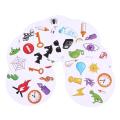 （New）DOBBLE board game pot port & alphabet for kid family fun. 