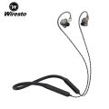 Wireto BX03 Bluetooth 5.0 Earphones Neckband Headphone Sports HiFi Subwoofer Neck Hanging Handsfree Bluetooth Headset 80Ms Latency Earbuds Stereo Headset Professional Gaming Earphone. 
