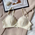 Flourish Fashion new style Cute Lace Flower embroidered Adjustable Straps soft and comfortable Push Up Bridal Padded Bra 017 & 834. 