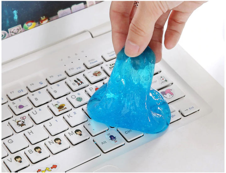 Soft Cleaning Sticky Slime Goo For Car Air Vent Dashboard Laptop Computer Keyboard Mobile Gap Dirt Removal Cleaner For Auto Interior Conditioner Outlet Adhesive Super Car Cleaning Compound Sponge Wash Mud Remove In Gaps Corners For Home Office