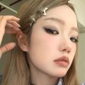 2/200pcs Silver Star Hair Clips for Girl Y2k Filigree Star Metal Snap Clip Hairpins Barrettes Hair jewelry Nickle Free Lead Free. 