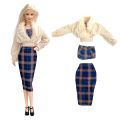 Fashion Outfit Modern Dress Skirt Casual Coat Dress For Barbie Clothes Doll Accessories Girl's 1/6 Doll Gift G2 JJ. 